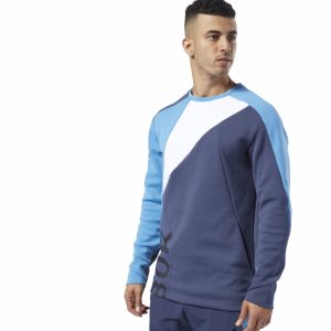 Reebok One Series Training Colorblock Sweatshirt Herren - Navy - DE 358-AOK